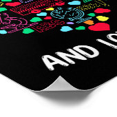 Poster 100 Jours D'École Aimer Il Enseignant Coeur 100e D (Coin)