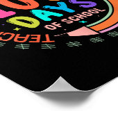 Poster 100 Jours D'École Apprendre L'Amour Inspirer 100èm (Coin)