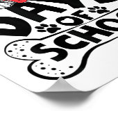 Poster 100 Jours D'École Chien Dalmatien Garçon Enfant 10 (Coin)