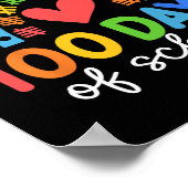 Poster 100 Jours D'École Conception De Célébration Arc-En (Coin)