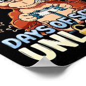 Poster 100 Jours D'École Déverrouillés 2 (Coin)