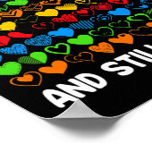 Poster 100 Jours D'École Et Toujours Aimer Il Fille Coeur (Coin)