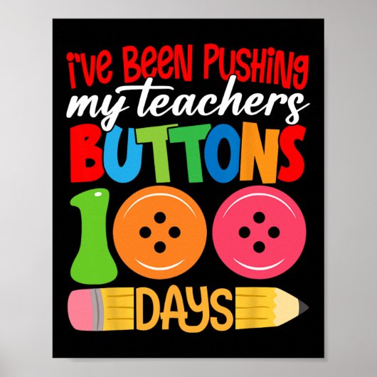 Poster 100 Jours D'École J'Ai Poussé Mes Enseignants B (Devant)