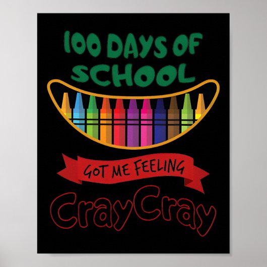 Poster 100 Jours D'École M'Ont Fait Sentir Cray Cray (Devant)