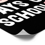 Poster 100 Jours D'École Pig Cartoon Enseignant Cute Étud (Coin)