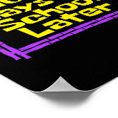 Poster 100 Jours D'École Plus Tard 100E Jour D'Enseigneme (Coin)