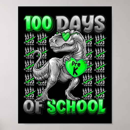 Poster 100 Jours D'École Pré-k 100 Jours Garçons Plus Int (Devant)