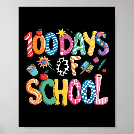Poster 100 jours d'école prépa Coquette Bow 100 jours d'é (Devant)