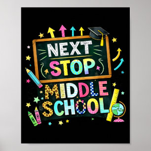 Poster 100 jours d'école prochain arrêt collège garçons