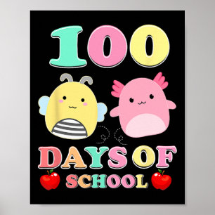 Poster 100 Jours D'École Squish Soft Toy Enfants Enseigna