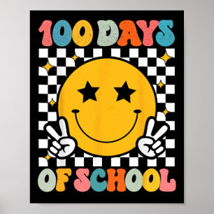 Poster 100 Jours D'École Super Sourire Visage