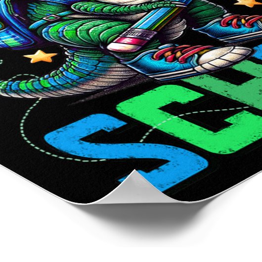 Poster 100 Jours D'École Trex 100 Jours Plus Smarter 100E (Coin)