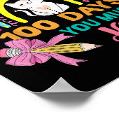 Poster 100 Jours D'École Vous Devez Être Kitten Chat 100e (Coin)