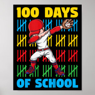 Poster 100 Jours D'Écoles Garçons 100E Jour D'École