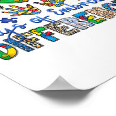 Poster 100 Jours D'Embrasser Les Différences Autisme 100è (Coin)