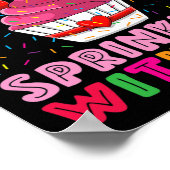 Poster 100 Jours D'Enfants D'Âge Préscolaire Parsemés De  (Coin)