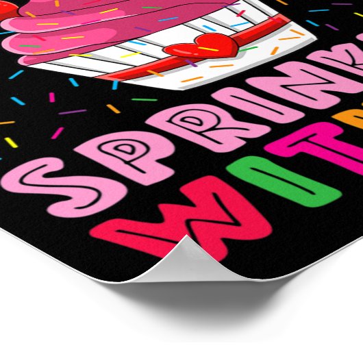 Poster 100 Jours D'Enfants D'Âge Préscolaire Parsemés De (Coin)