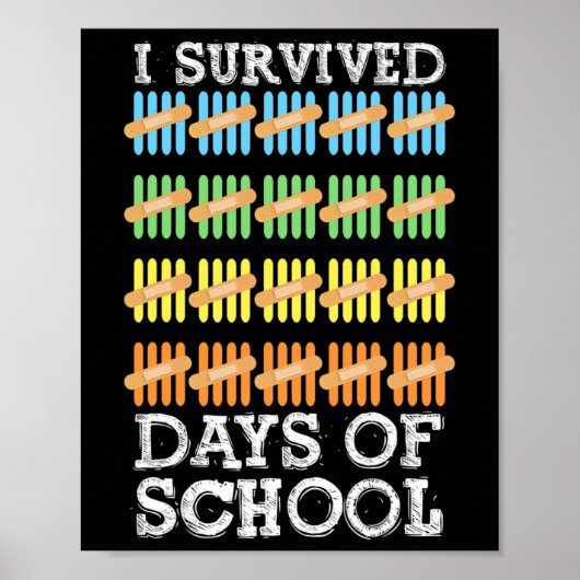 Poster 100 Jours D'Enfants Scolaires (Devant)