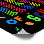 Poster 100 Jours D'Enseignant De L'École Premier 100 Jour (Coin)