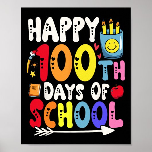 Poster 100 Jours D'Enseignant Et D'Étudiant 1 (Devant)