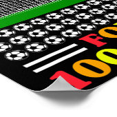 Poster 100 Jours D'Enseignant Soccer 100E Jour Pour Bo (Coin)
