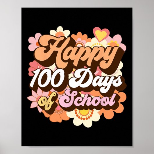 Poster 100 Jours D'Enseignants Scolaires Enfants Super 10 (Devant)