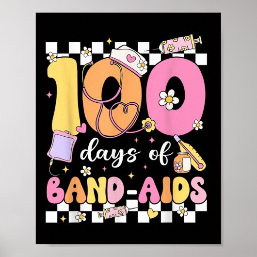Poster 100 Jours D'Infirmière De L'École De Sida 100E Jou (Devant)