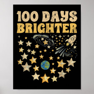 Poster 100 Jours Enfants Plus Brighters 100e Jour D'Étoil