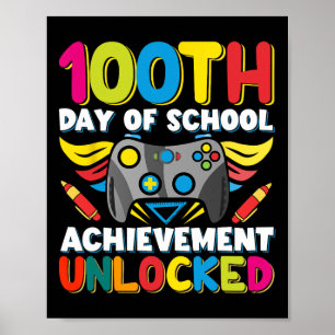 Poster 100 Jours Enseignant Joueur Garçons Costume Enfant