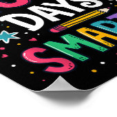 Poster 100 Jours Enseignant Smarter 100e Jour D'Enfants S (Coin)