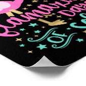 Poster 100 Jours Flamazing De Flamant rose D'École Enseig (Coin)