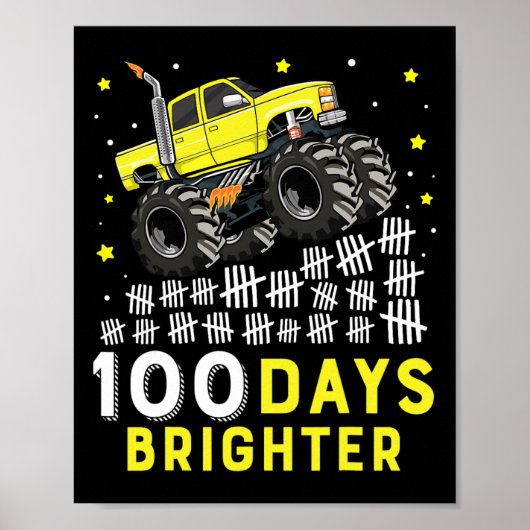 Poster 100 Jours Plus Brighter Camion Monster 100 Jours D (Devant)