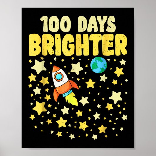 Poster 100 Jours Plus Brighton 100E Jour D'Astronaute Sco (Devant)