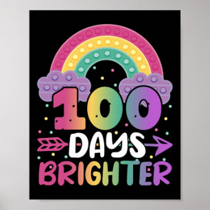 Poster 100 Jours plus brillant jardin d'enfants Enfant Ga