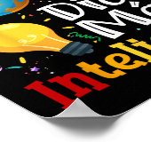 Poster 100 Jours Plus Intelligente Professeur d'espagnol (Coin)