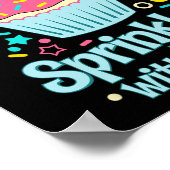 Poster 100 Jours Saupoudrés Avec Chemise Cupcake Fun Heur (Coin)