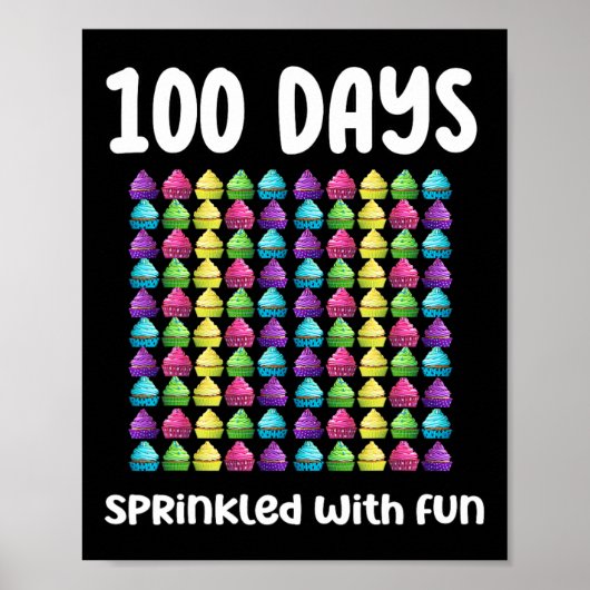 Poster 100 Jours Saupoudrés De Fun Cupcake Celebration Sc (Devant)
