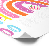 Poster 100 Jours Smarter 100 Jours De L'École Rainbow Tea (Coin)