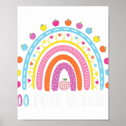 Poster 100 Jours Smarter 100 Jours De L'École Rainbow Tea (Devant)