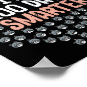 Poster 100 Jours Smarter 100e Jour De L'École Kitten Chat (Coin)