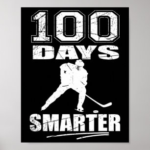 Poster 100 Jours Smarter Hockey Sports 100e Jour De L'Éco