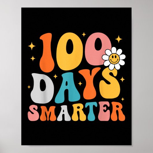 Poster 100 Jours Smarter Super 100ème Jour De L'École Fil (Devant)