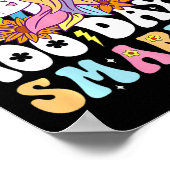 Poster 100 Jours Smarter Unicorn Enfants Rainbow 100e Jou (Coin)