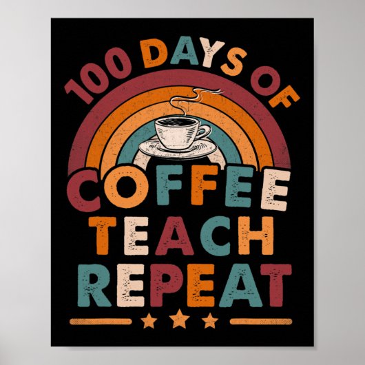 Poster 100 Jours vintages D'École Pour L'Enseignant L'Amo (Devant)