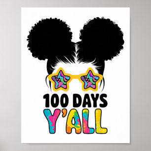 Poster 100 Jours Vous Joyeux 100E Jour D'École Filles Enf