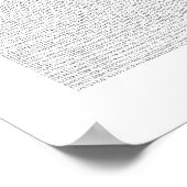 Poster 100 Mille Morceaux de Pi (Coin)