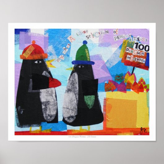 Poster 100 Mittens de pingouins (Devant)
