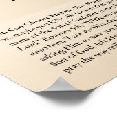 Poster 100 noms de Jésus Orthographe anglaise (Coin)