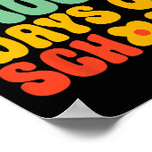 Poster 100E Jour De L'École 100 Jours De L'École (Coin)