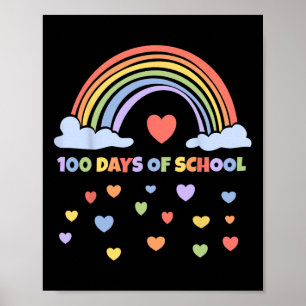 Poster 100e Jour De L'École Enseignant Enfants 100 Jours